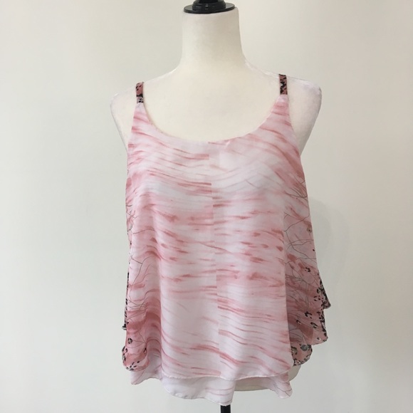 Pink Floral Tank Top - Picture 2 of 5